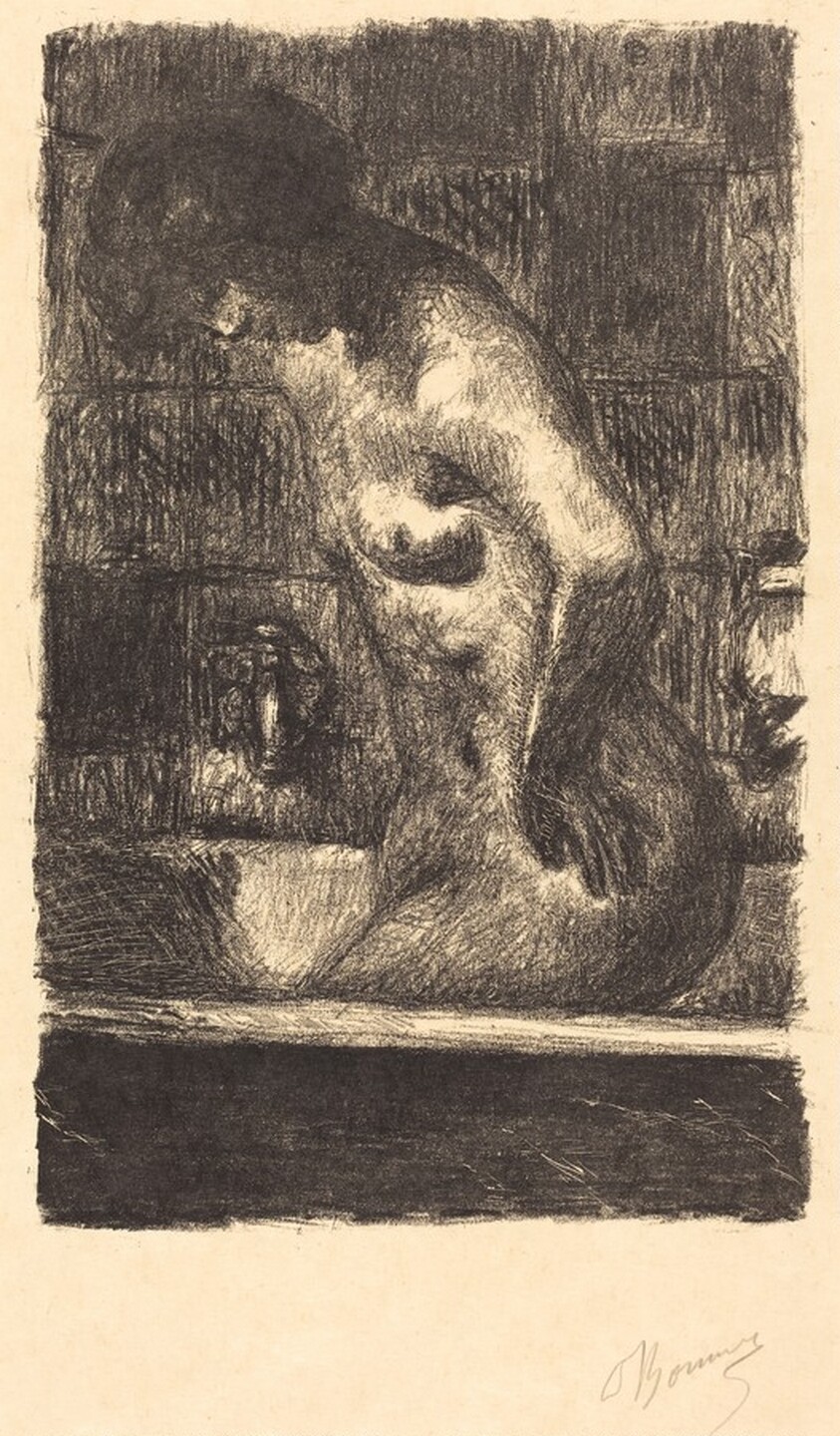 Woman Standing in Her Bath (Femme debout dans sa baignoire)