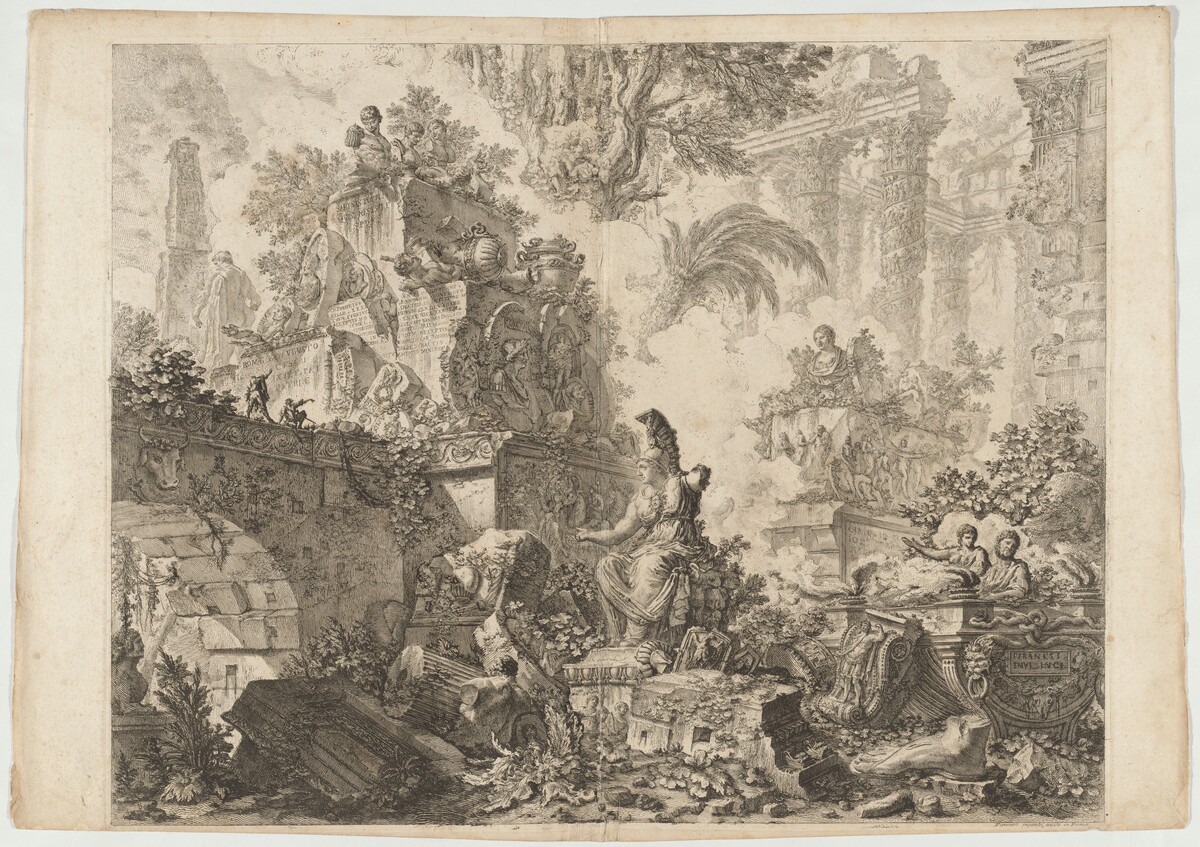 Frontispiece, with Statue of Minerva