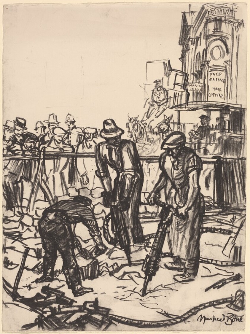 Concrete Demolishing - Piccadilly Circus