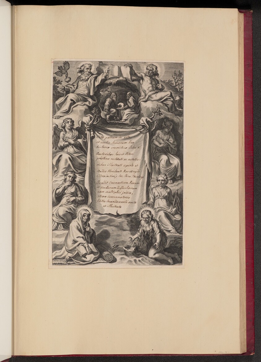 Title Page for Heribert Rosweyde's "Vitae Patrum"