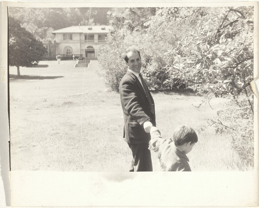Robert Frank and Pablo--Santa Cruz, California