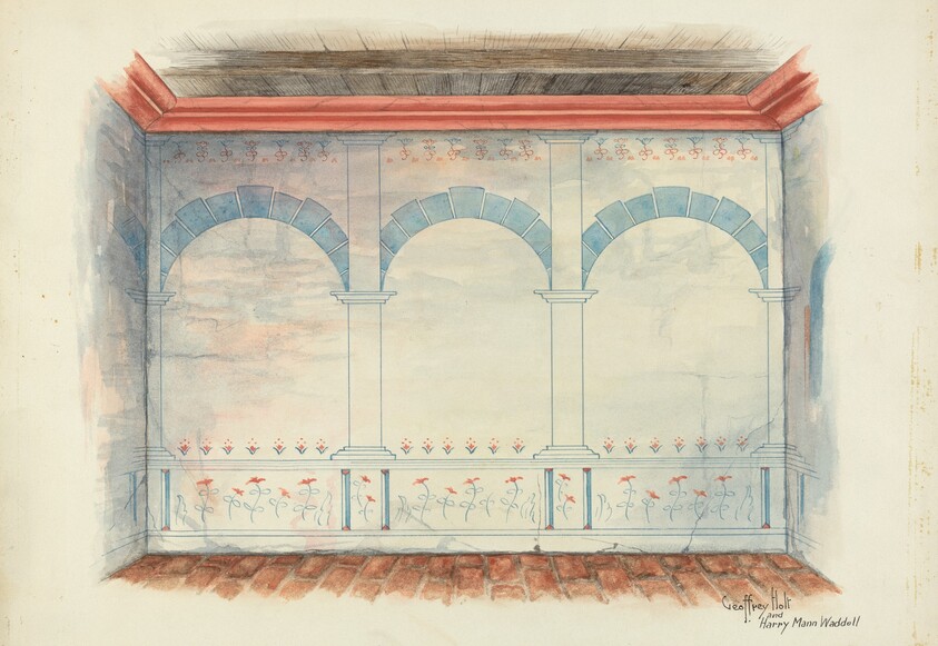Restoration Drawing: Wall Painting