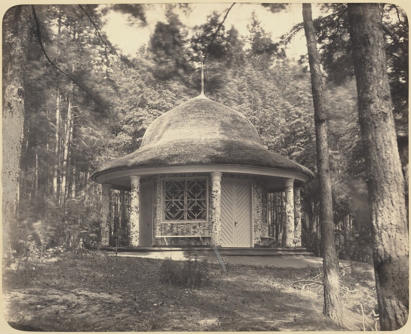 Gazebo in the Forest Near Moscow