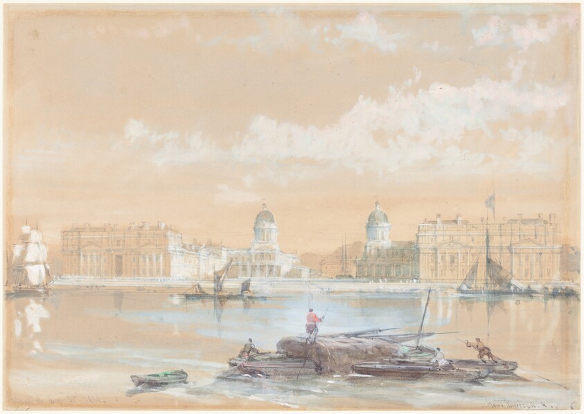 The Naval College from the River at Greenwich