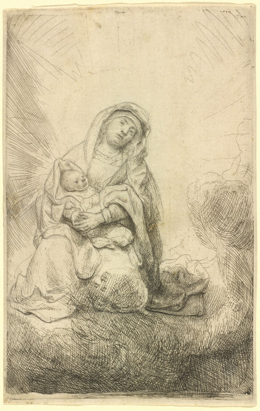 Virgin and Child in the Clouds