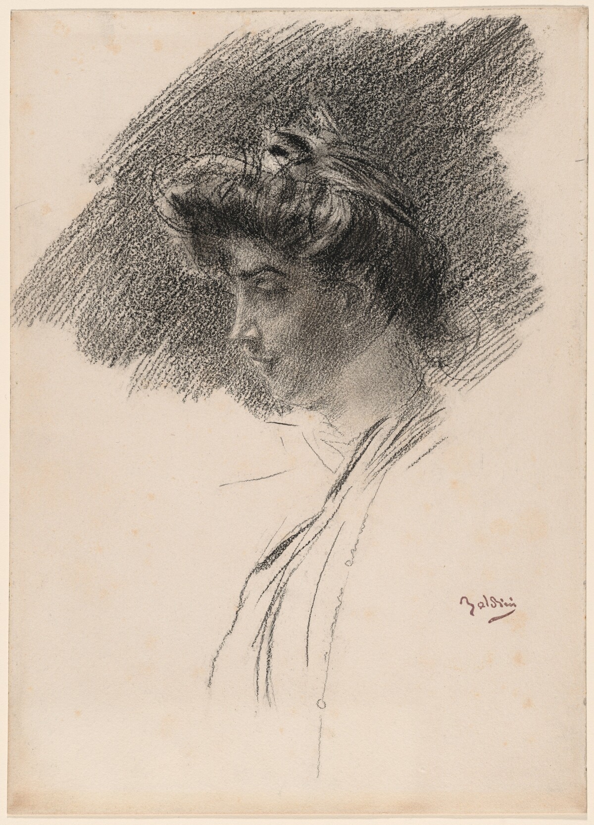 Bust of a Young Woman in Profile