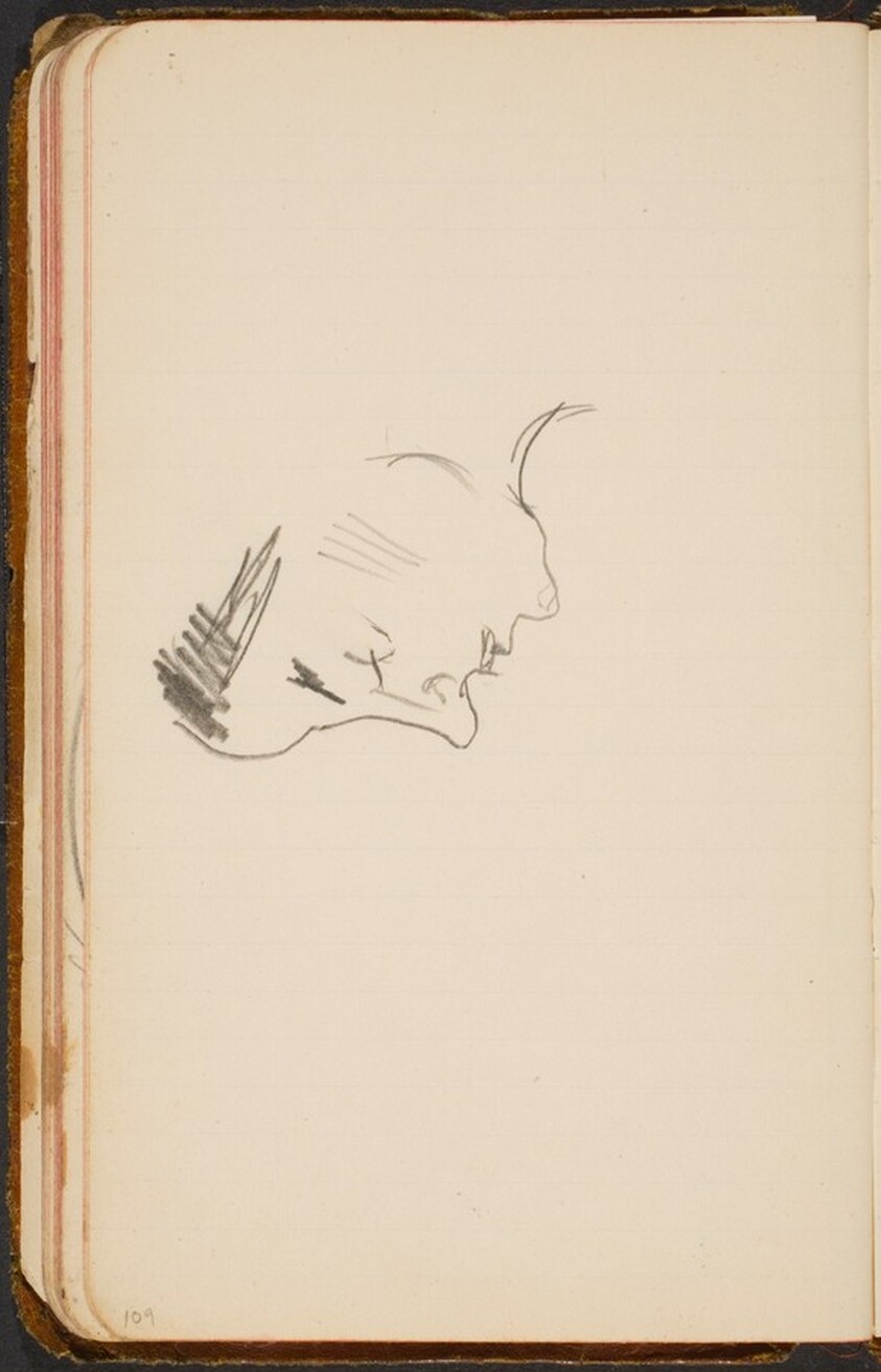 Frauenkopf im Profil (Woman's Profile) [p. 109]