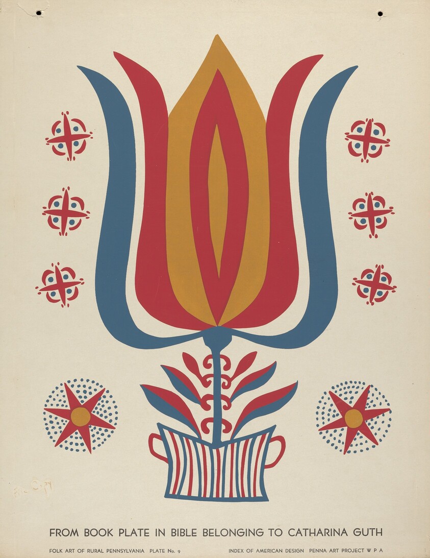 Plate 9: From Portfolio "Folk Art of Rural Pennsylvania"