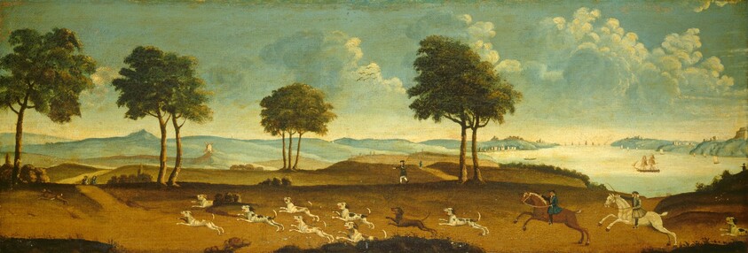 Hunting Scene with a Harbor