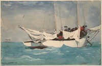 Key West, Hauling Anchor, Winslow Homer, 1903