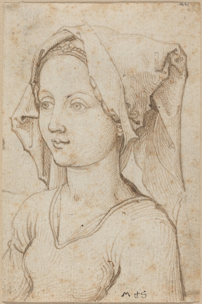 Young Woman Wearing a Scarf