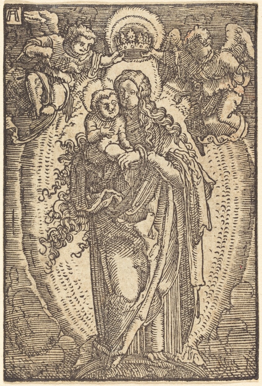 The Virgin and Child on a Crescent
