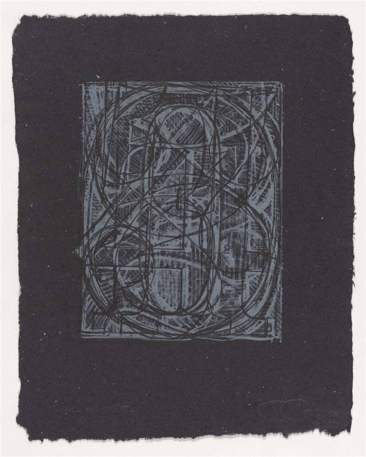 0 through 9 [trial proof], Jasper Johns, started 1976, published 1978