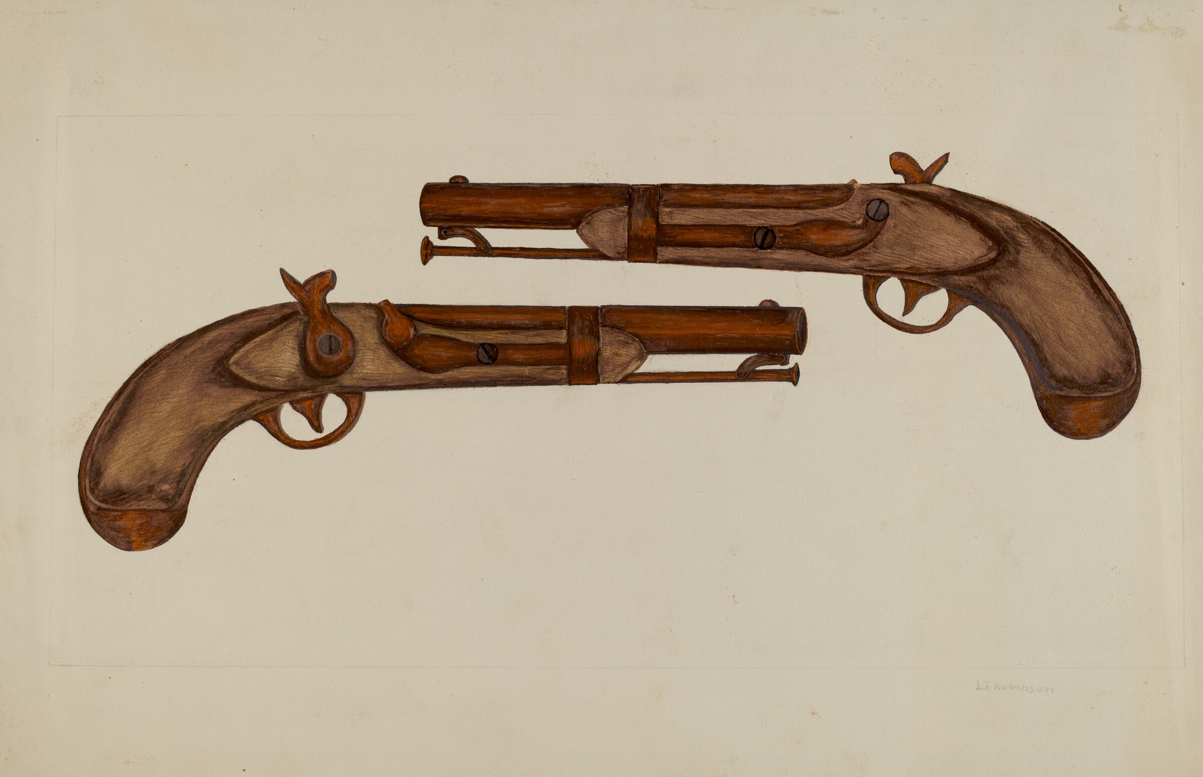 Cap and Ball Revolver, LeRoy Robinson, c. 1937