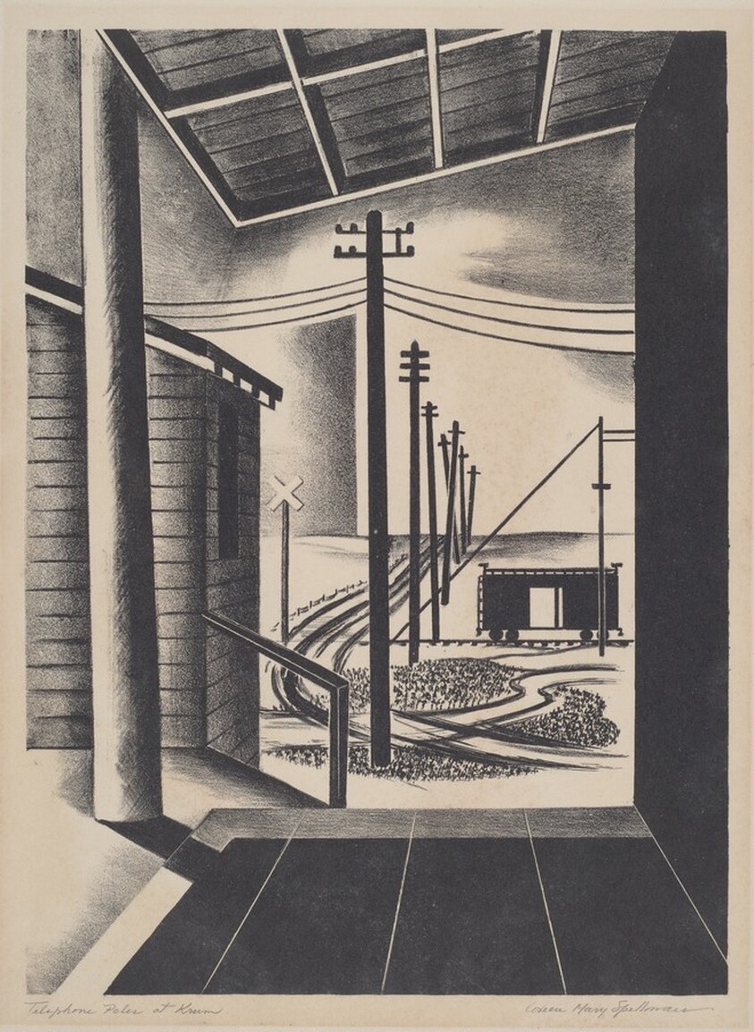 Telephone Poles at Krum