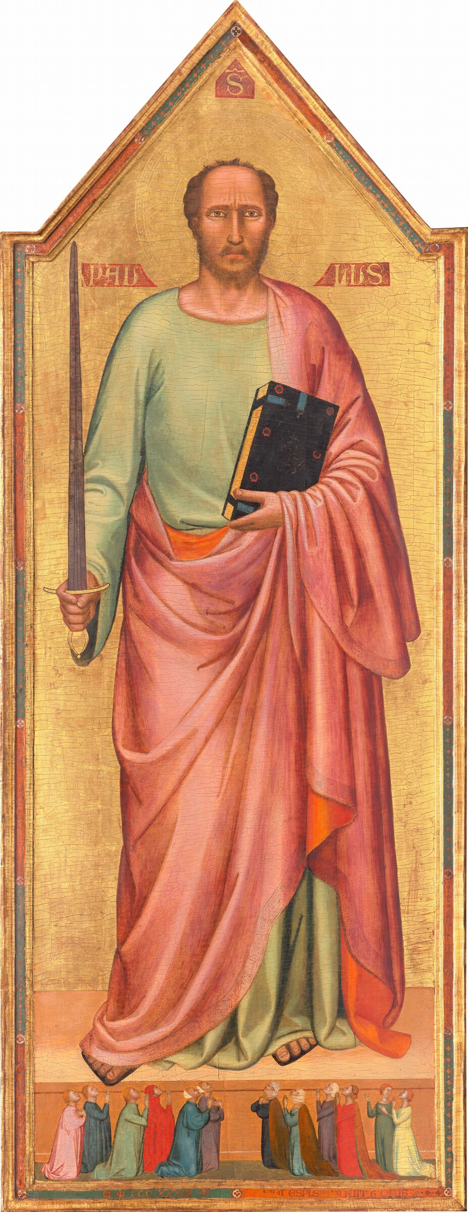 Saint Paul and a Group of Worshippers, Bernardo Daddi, 1333