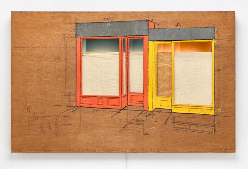 Double Store Front Project, Orange and Yellow