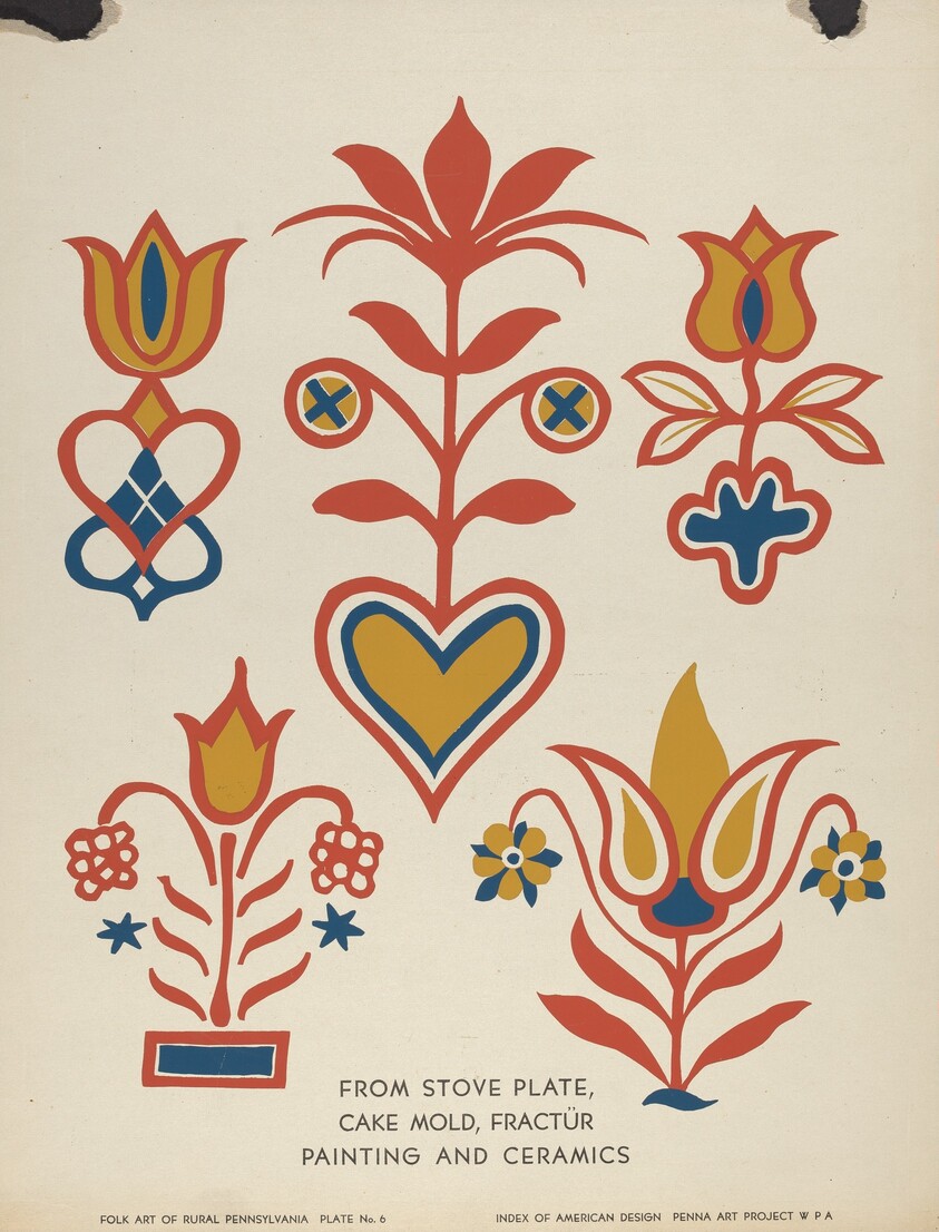 Plate 6: From Portfolio "Folk Art of Rural Pennsylvania"