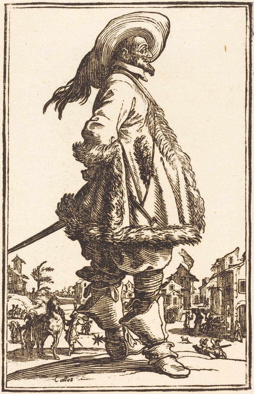 Noble Man with Mantle Trimmed in Fur, Holding his Hands Behind his Back
