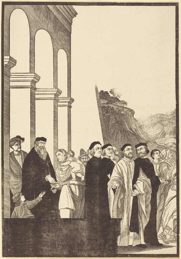 Presentation of the Virgin in the Temple [left plate]
