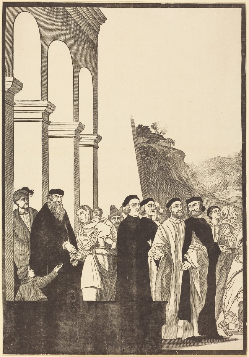 Presentation of the Virgin in the Temple [left plate]