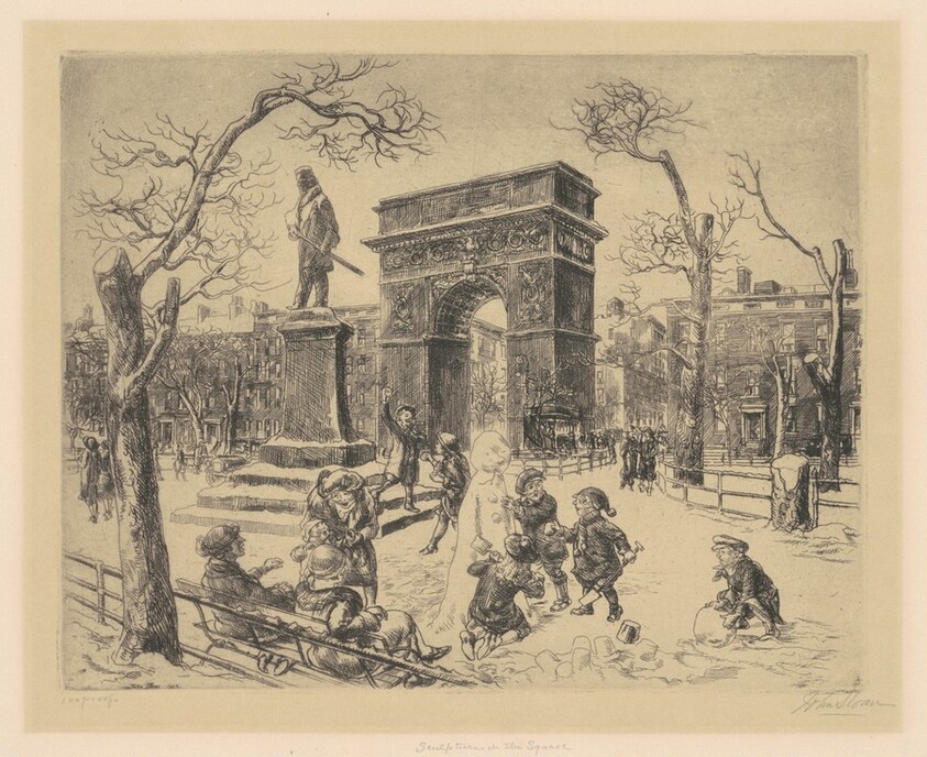 Sculpture in Washington Square