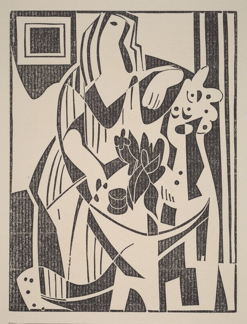 Untitled (Abstraction: Woman at Table)