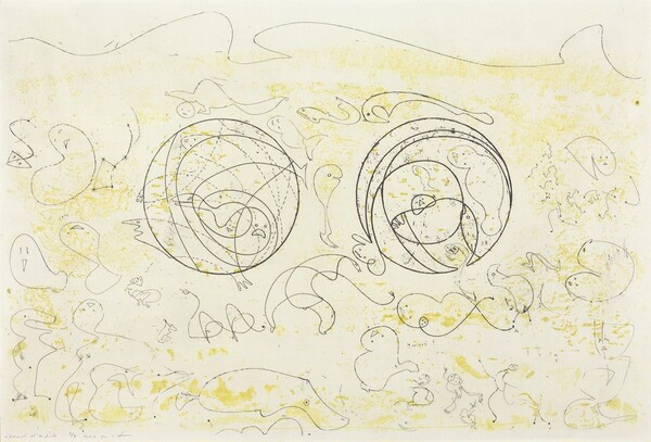 Jacket cover for Antonin Artaud's "Galapagos-Les Iles du bout du monde", Paris, 1955