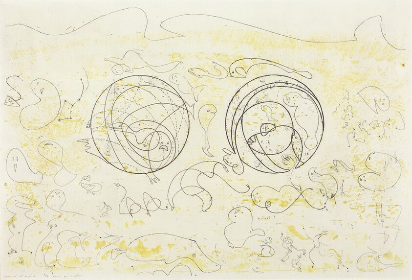 Jacket cover for Antonin Artaud's "Galapagos-Les Iles du bout du monde", Paris, 1955