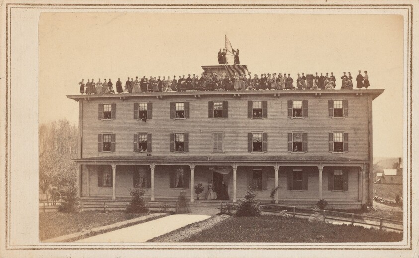 Flag Raising, Girls School, Lawrence, Massachusetts