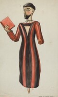 Bulto, St. Francis, Majel G. Claflin, c. 1936