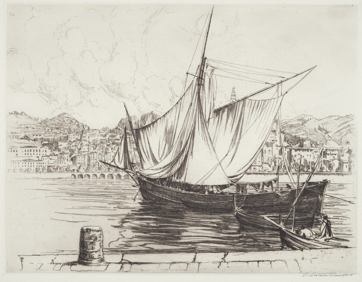 Navicello, Harbor of Menton, France