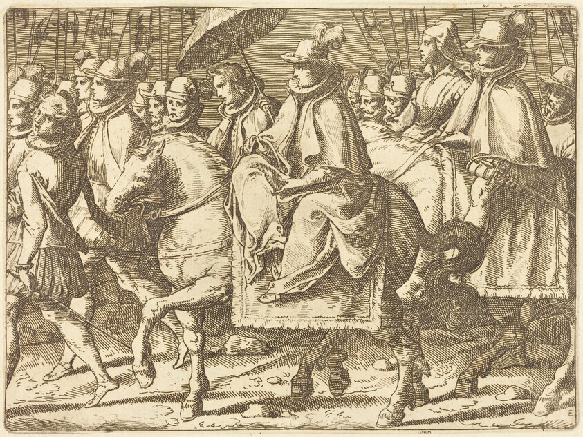 Margaret of Austria on Horseback