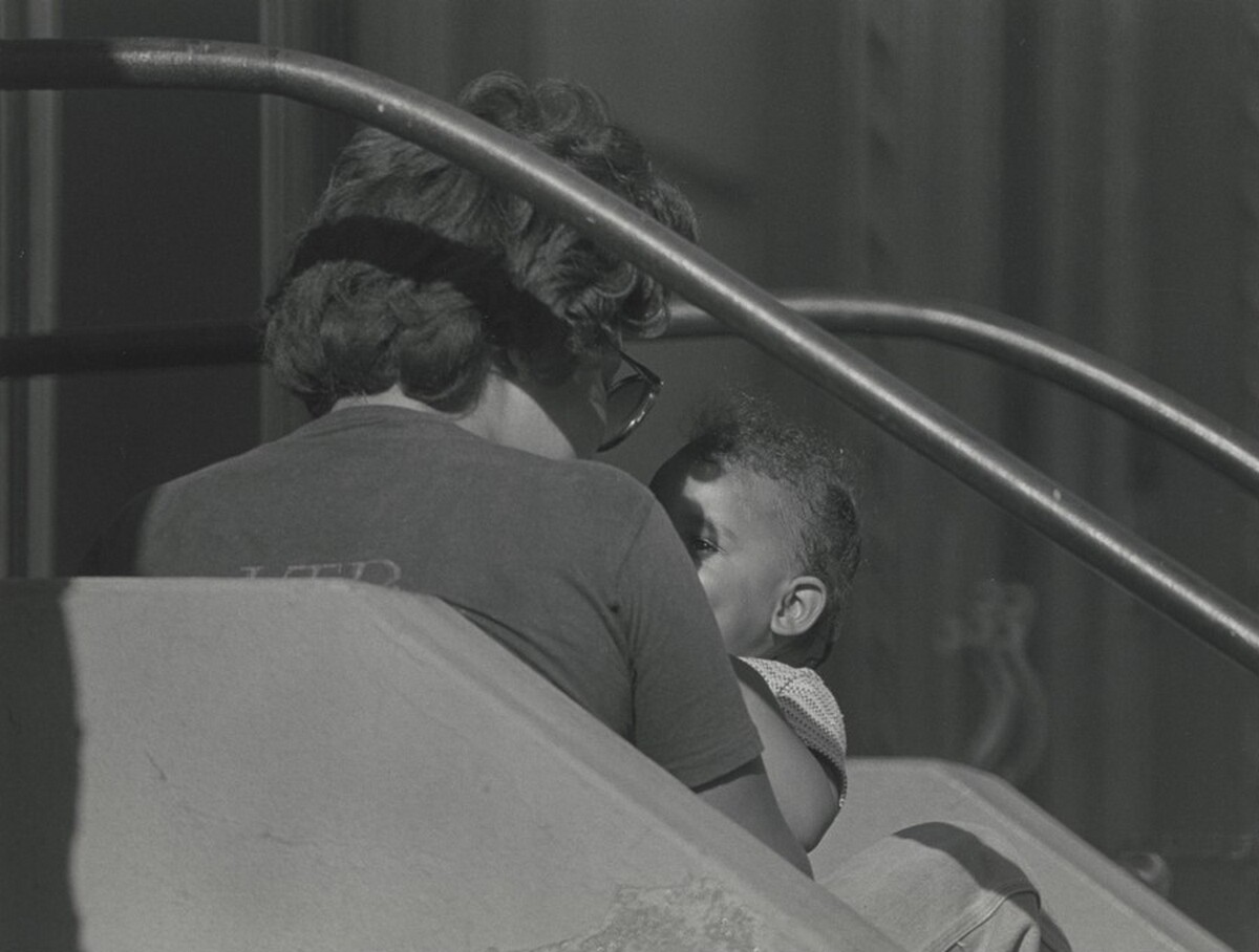 Mother and Child on Stoop