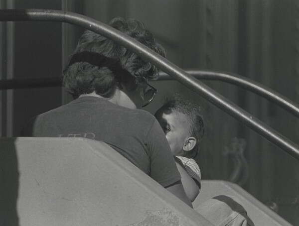 Mother and Child on Stoop