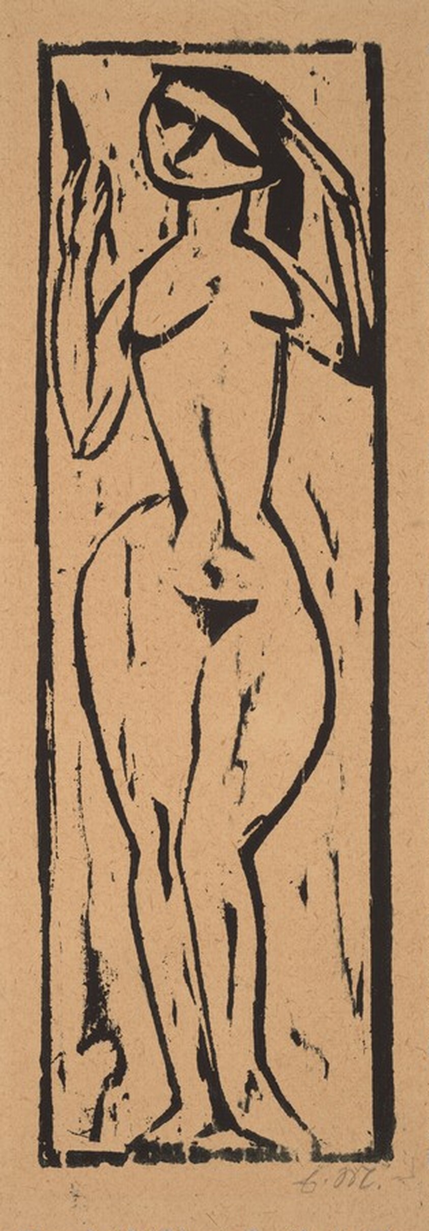 Standing Nude Woman with a Hand Mirror