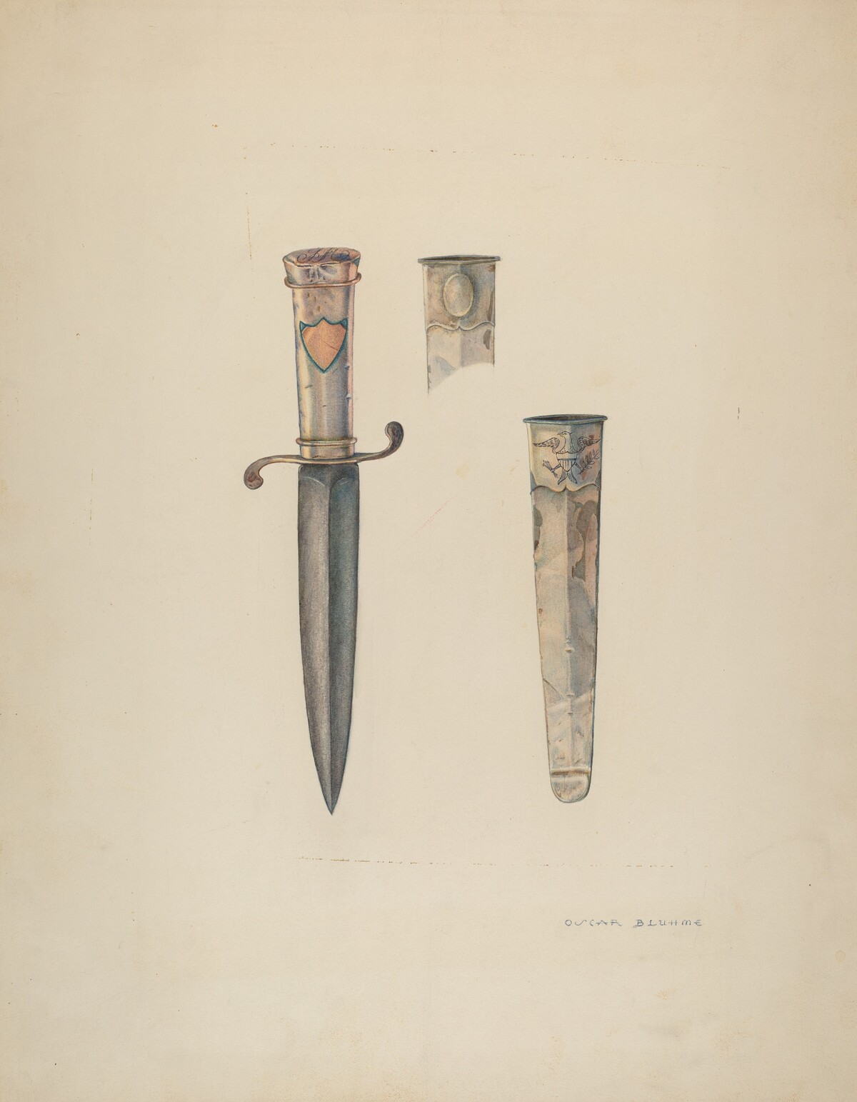 Silver Dagger and Sheath