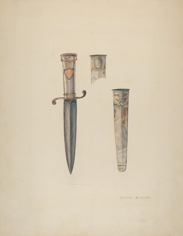 Silver Dagger and Sheath