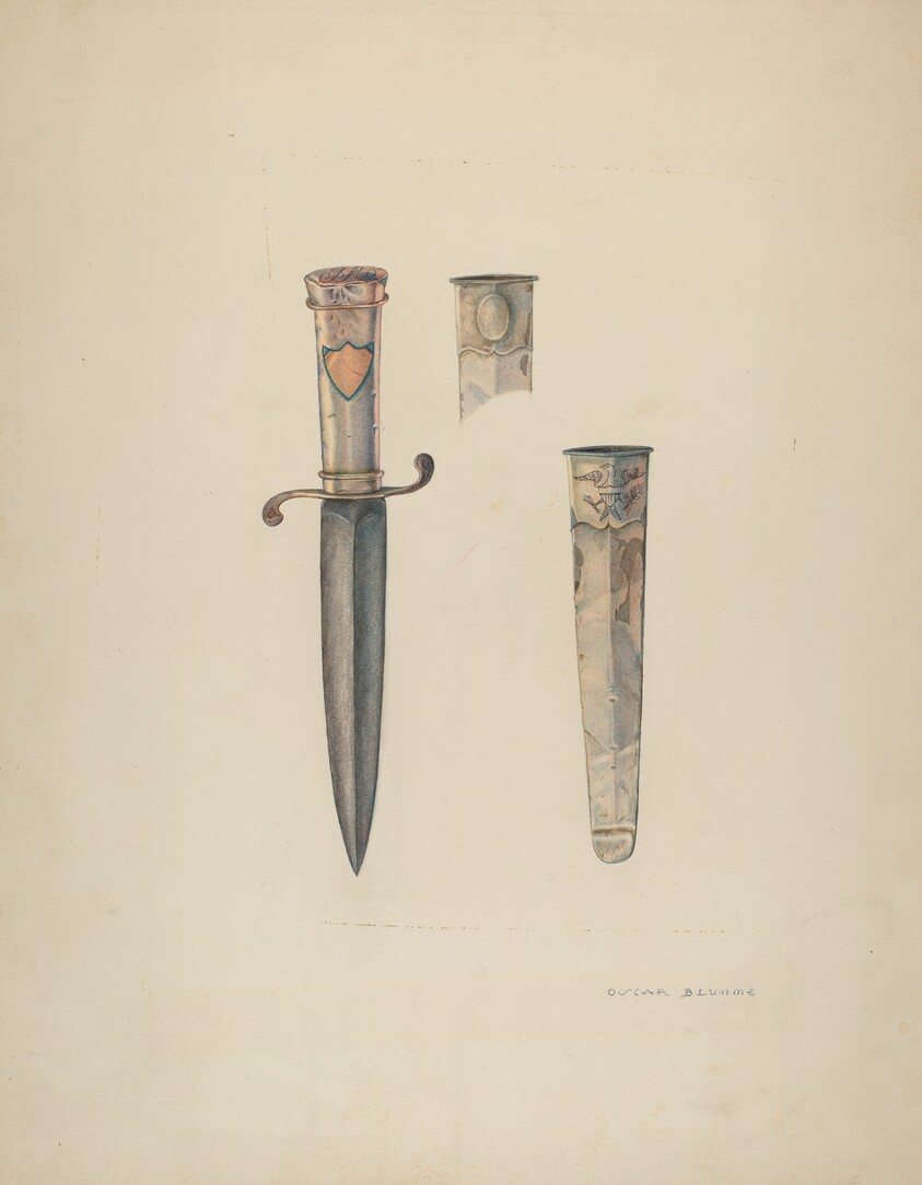 Silver Dagger and Sheath