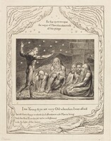 The Wrath of Elihu, William Blake, 1825