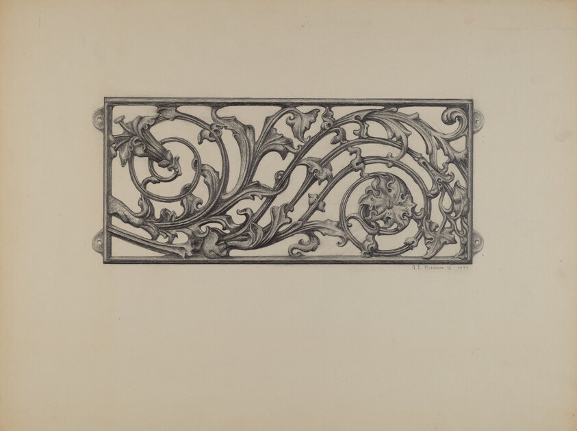 Cast Iron Window Grille