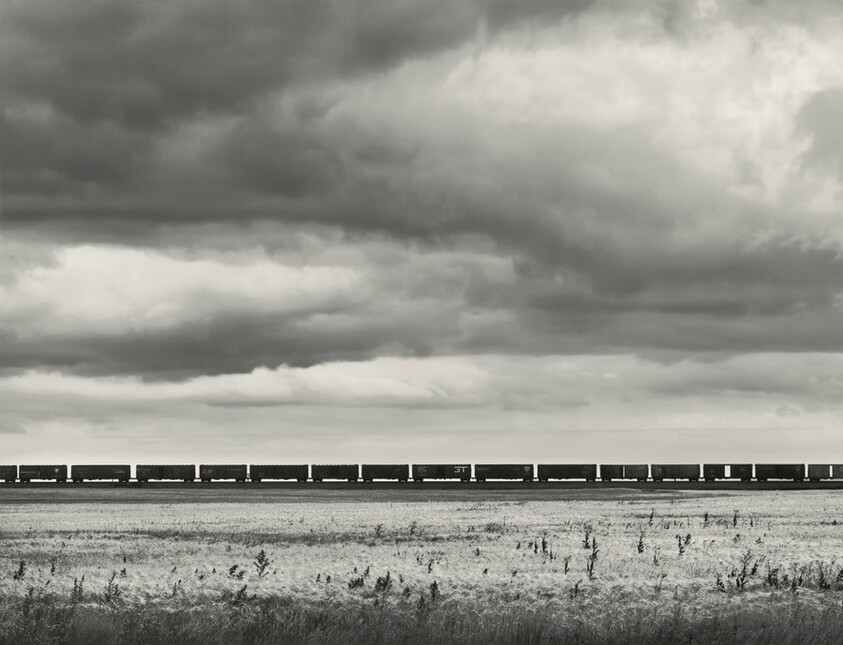 GFB 68 1384, Great Northern Railway, Westbound Freight Train, West of Havre, Montana