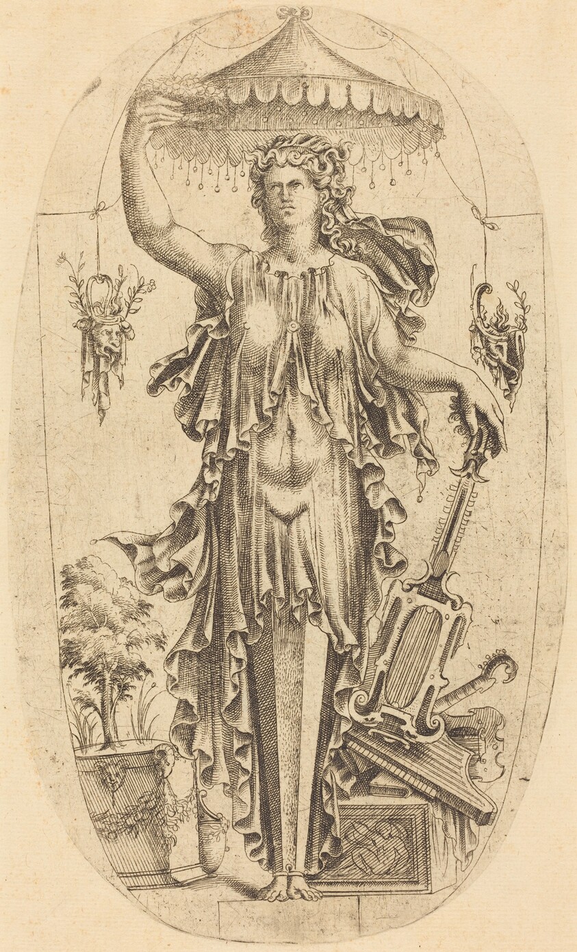 Woman with Musical Instrument