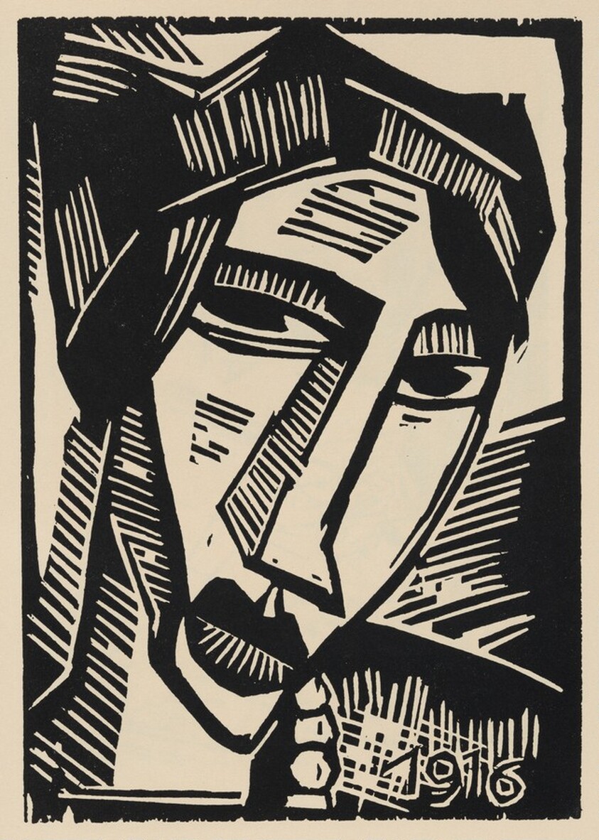 Frauenkopf (Woman's Head) from Deutsche Graphiker der Gegenwart (German Printmakers of Our Time)