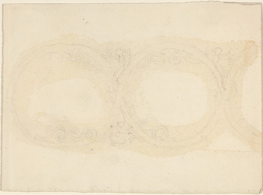 Ornamental Border Design with Winged Female Figures