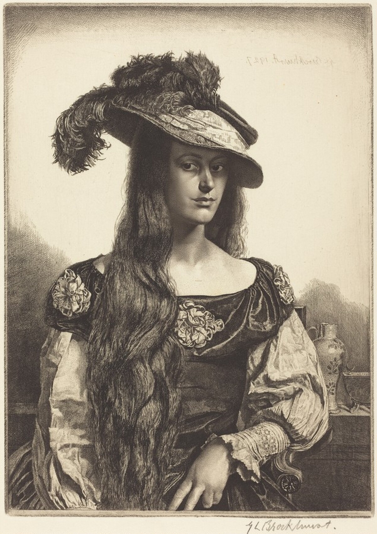 The Black Silk Dress