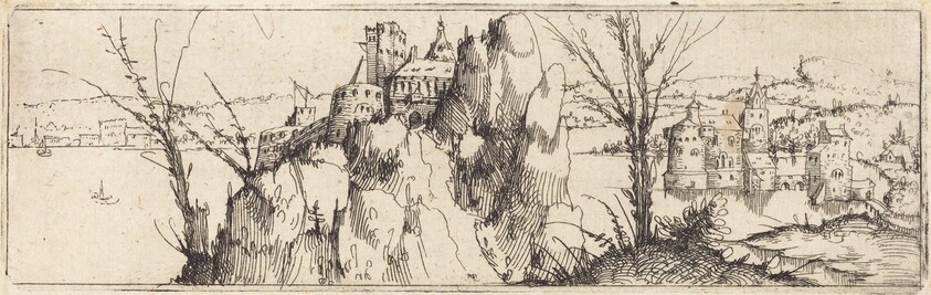 Landscape with a Lake [top plate]