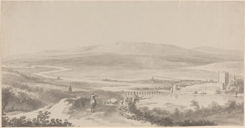 Panorama of the Danube near Grinzing