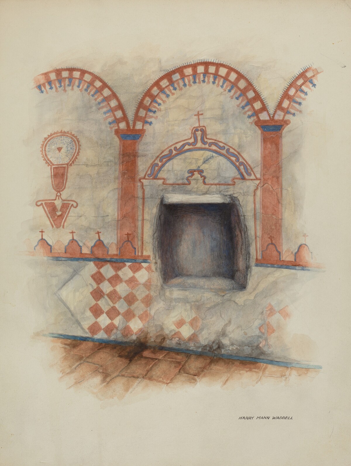 Wall Painting and Baptismal Niche