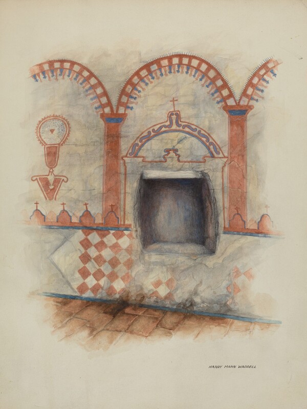 Wall Painting and Baptismal Niche